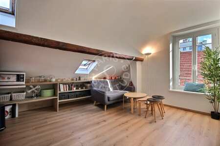 Salon Appartement meublé - 36m²  - 2 chambres - Bastille - Paris