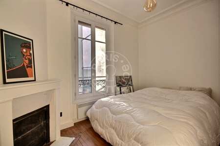 Bedroom Furnished apartment - 48m²  - 2 bedrooms - Alésia - Paris