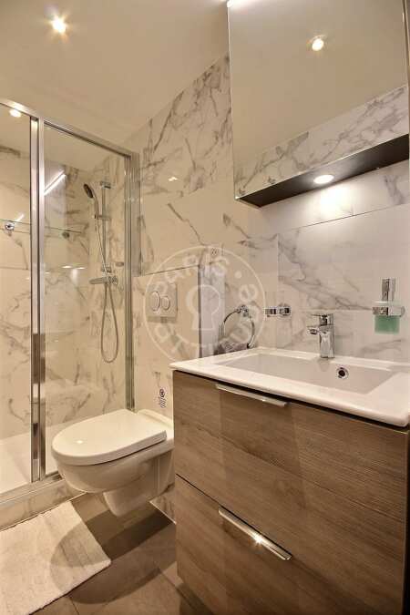 Badezimmer Möblierte studio - 24m²  - Centre George Pompidou - Paris