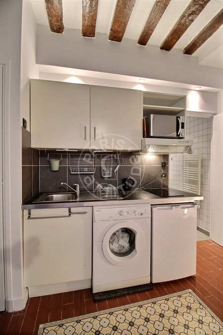 Cozinha Quitinete mobilado - 23m²  - Montorgueil - Paris