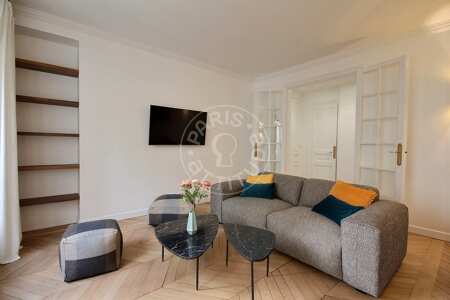 Living room Furnished apartment - 52m²  - 1 bedroom - Ecole Militaire / Unesco / Duroc - Paris