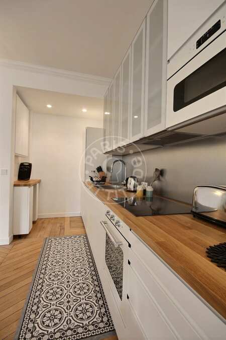 Kitchen Furnished apartment - 52m²  - 1 bedroom - Ecole Militaire / Unesco / Duroc - Paris