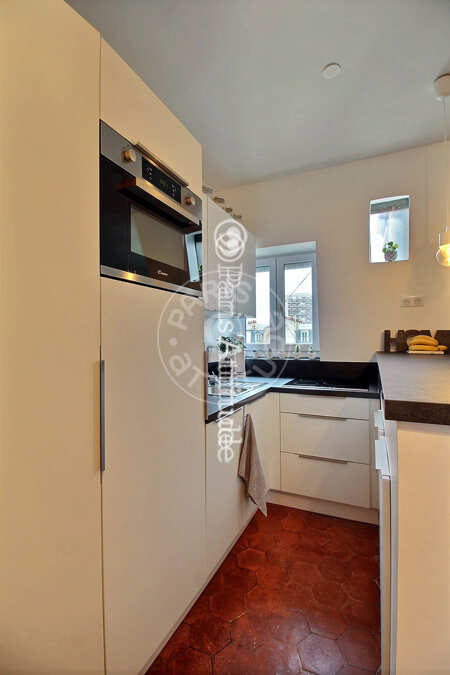 Cozinha Apartamento mobilado - 32m² - 1 quarto - Plaisance / Pernety - Paris
