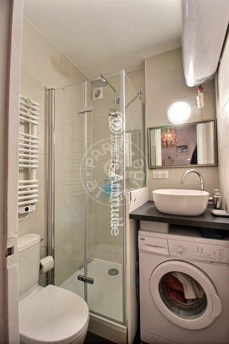Casa de banho Apartamento mobilado - 32m² - 1 quarto - Plaisance / Pernety - Paris