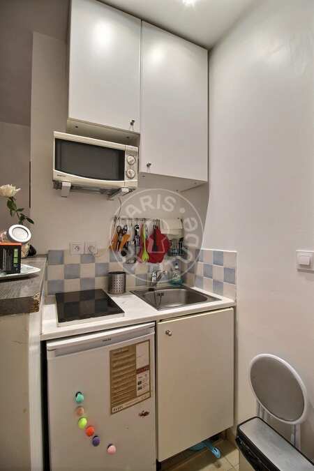 Küche Möblierte studio - 20m²  - Saint-Paul - Paris