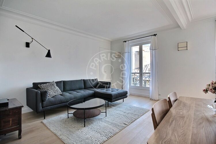 Living room - Furnished 1 bedroom - Paris 75017 - 13958