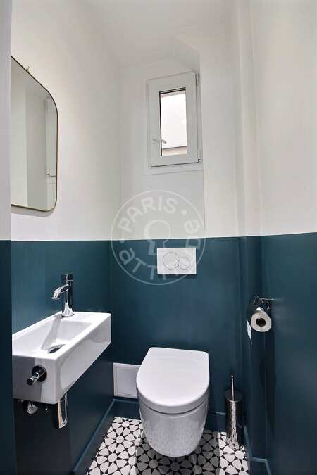 Toilettes Appartement meublé - 48m²  - 1 chambre - Batignolles - Paris