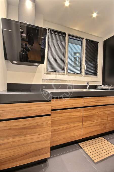Kitchen Furnished apartment - 55m²  - 1 bedroom - Invalides - Paris