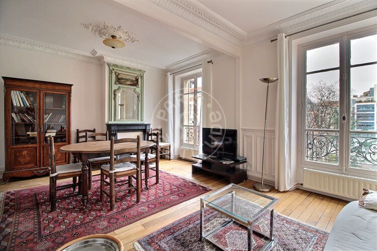 Living room - Furnished 1 bedroom - Paris 75015 - 13960