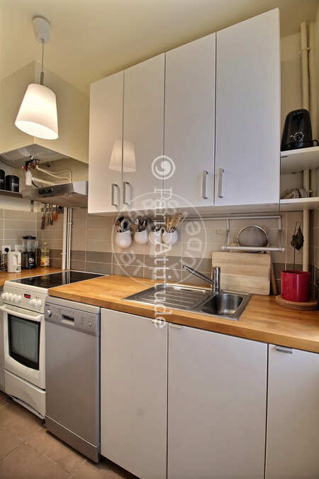 Cuisine Appartement meublé - 52m²  - 1 chambre - Temple - Paris