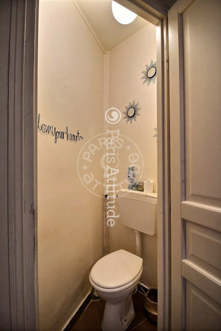 Toilettes Appartement meublé - 52m²  - 1 chambre - Temple - Paris