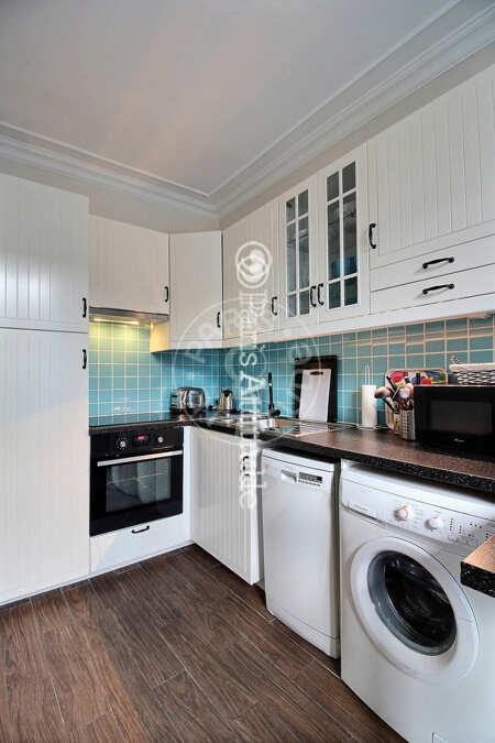 Cozinha Apartamento mobilado - 46m²  - 2 quartos - Saint-Denis