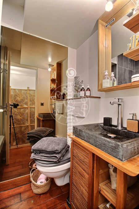 Salle de bain Studio meublé - 31m²  - Alésia - Paris