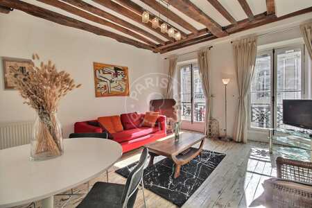 Sala Apartamento mobilado - 34m²  - 1 quarto - République - Paris