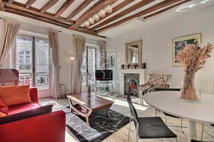 Wohnzimmer - Möblierte 1 Zimmer - Paris 75011 - 1397