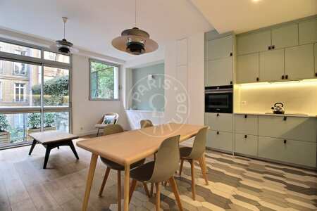 Kitchen Furnished apartment - 88m²  - 3 bedrooms - Parc Monceau - Paris