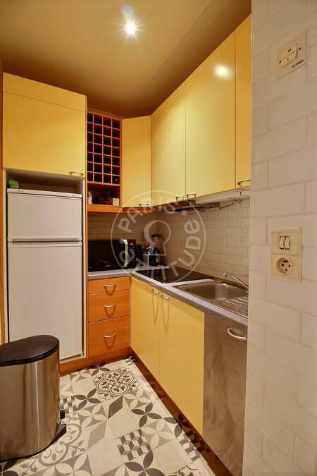 Cuisine Duplex meublé - 50m²  - 1 chambre - Arc de Triomphe - Paris