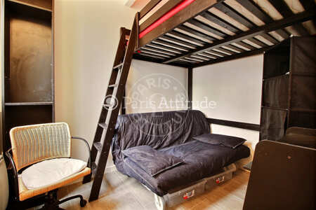 Sala Quitinete mobilado - 15m²  - Saint-Mandé