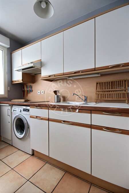 Cucina Appartamento arredato - 46m²  - 1 locale - Cité des Sciences / La Villette - Parigi