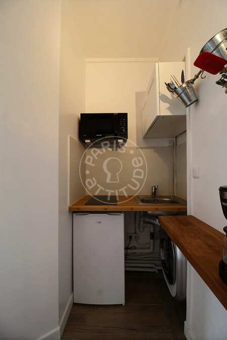 Cucina Mansardato arredato - 18m²  - Poissonnière - Parigi