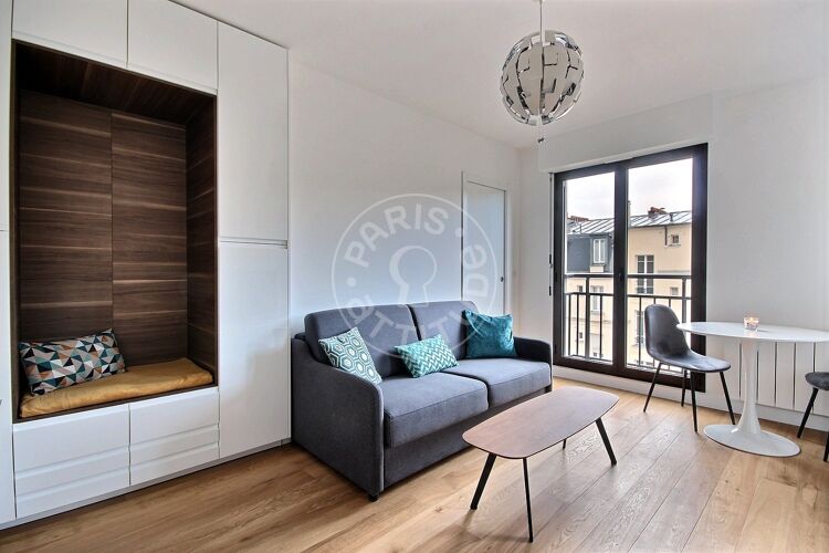 Living room - Furnished 1 bedroom - Paris 75014 - 13998