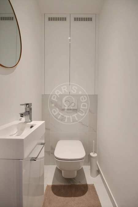 Toilet Furnished apartment - 32m²  - 1 bedroom - Montparnasse - Paris