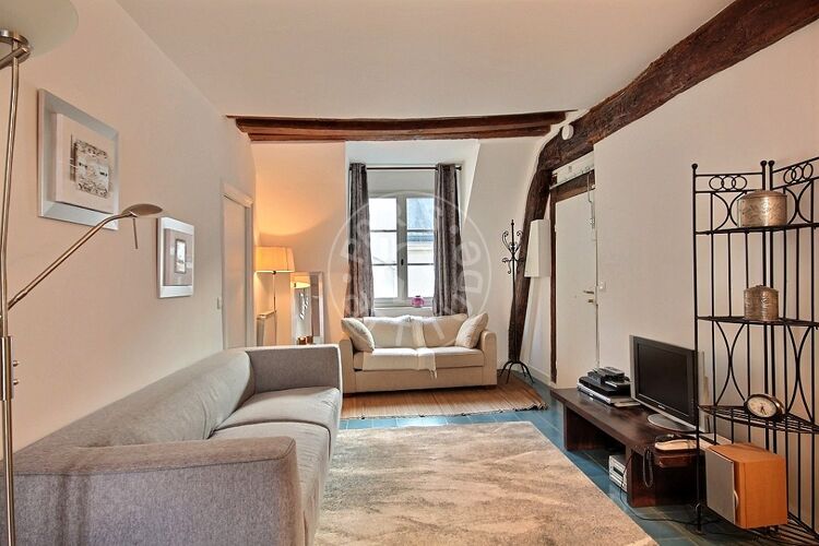Salotto - 2 locali arredato - Parigi 75004 - 1400