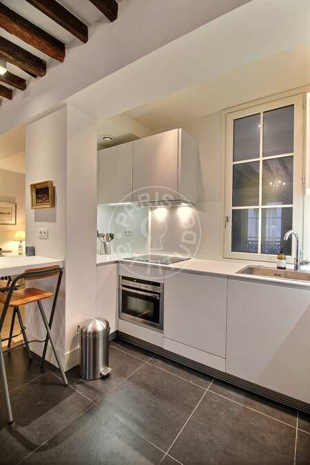 Küche Möblierte wohnung - 57m²  - 1 Zimmer - Saint-Germain - Paris