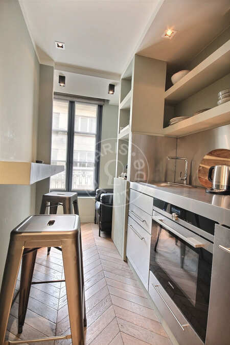 Cozinha Quitinete mobilado - 27m²  - Tour Eiffel - Paris