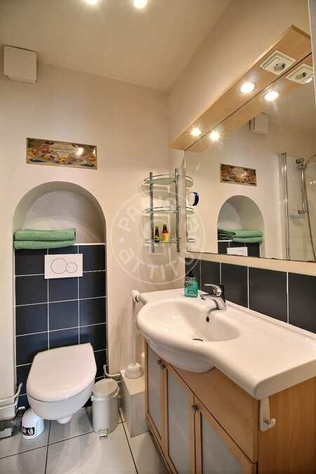 Casa de banho Apartamento mobilado - 32m²  - 1 quarto - Place des Vosges - Paris