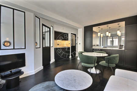 Sala Apartamento mobilado - 37m²  - 1 quarto - Madeleine - Paris