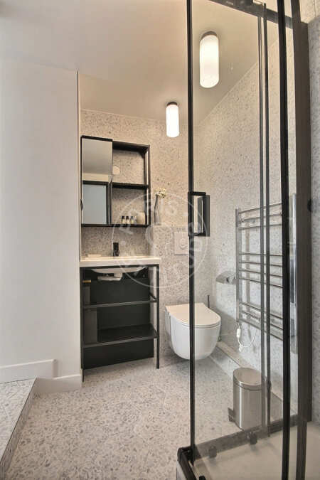 Casa de banho Apartamento mobilado - 37m²  - 1 quarto - Madeleine - Paris