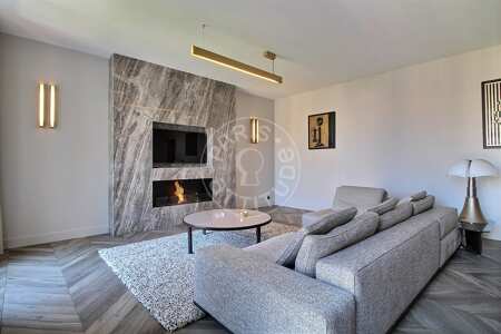 Wohnzimmer Möblierte wohnung - 112m²  - 2 Zimmer - Triangle d'Or - Paris