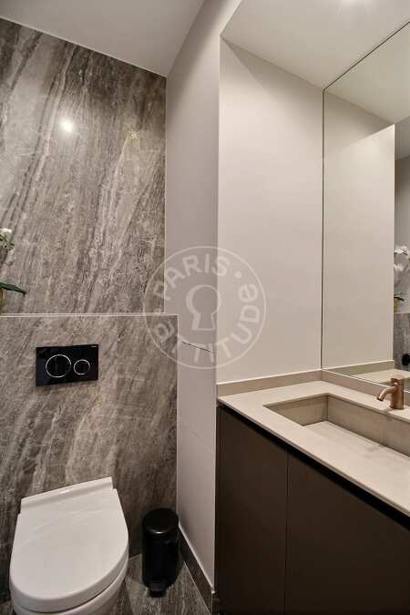 WC Möblierte wohnung - 112m²  - 2 Zimmer - Triangle d'Or - Paris