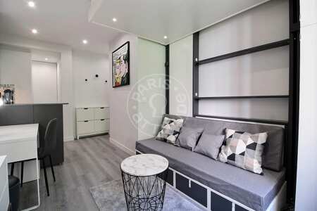 Salon Studio meublé - 20m²  - Triangle d'Or - Paris