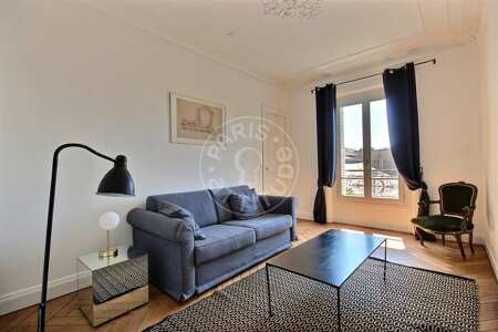 Living room Furnished apartment - 80m²  - 2 bedrooms - Temple - Paris