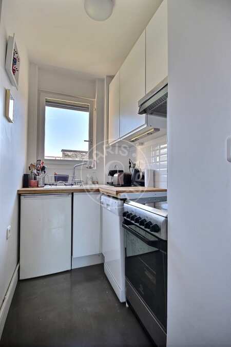 Cozinha Apartamento mobilado - 37m²  - 1 quarto - Batignolles - Paris
