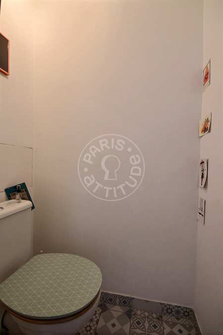 WC Apartamento mobilado - 37m²  - 1 quarto - Batignolles - Paris
