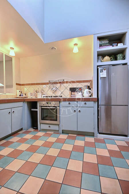 Cocina Dúplex amueblado - 80m²  - 2 dormitorios - Ménilmontant - París