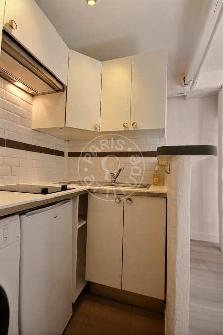 Kitchen Furnished studio alcove - 25m²  - Temple - Paris