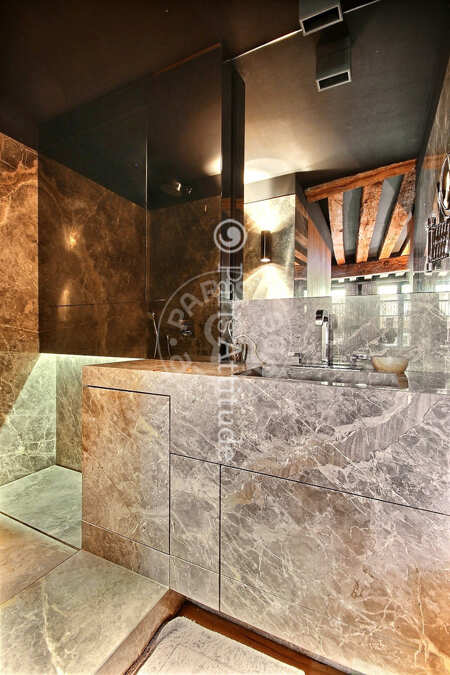Bathroom Furnished studio - 25m²  - Pyramides / Palais Royal - Paris