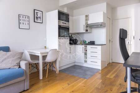 Kitchen Furnished studio - 25m²  - Saint-Germain - Paris