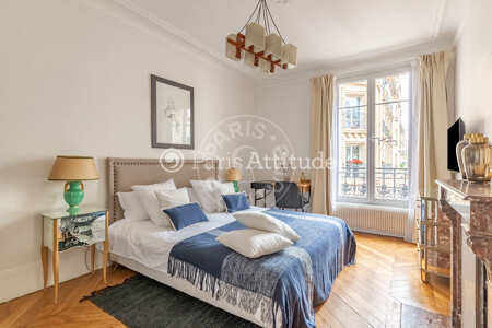 Chambre Appartement meublé - 66m²  - 2 chambres - Pereire - Paris