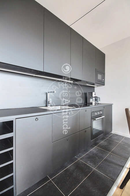 Cozinha Apartamento mobilado - 52m²  - 1 quarto - Invalides - Paris