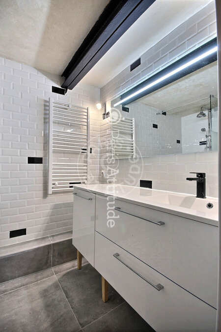 Casa de banho Apartamento mobilado - 53m²  - 1 quarto - Oberkampf - Paris