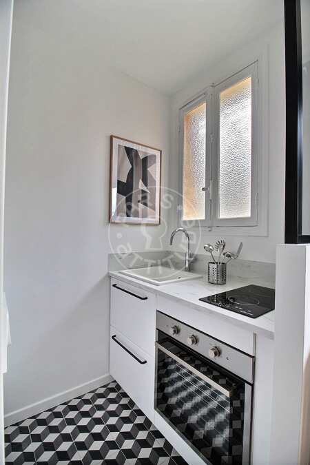 Cocina Estudio amueblado - 30m²  - Poissonnière - París