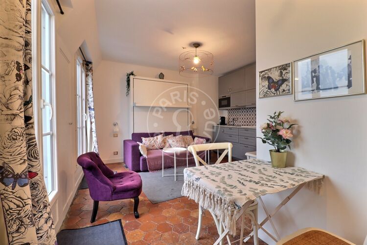Living room - Furnished studio - Paris 75004 - 14082