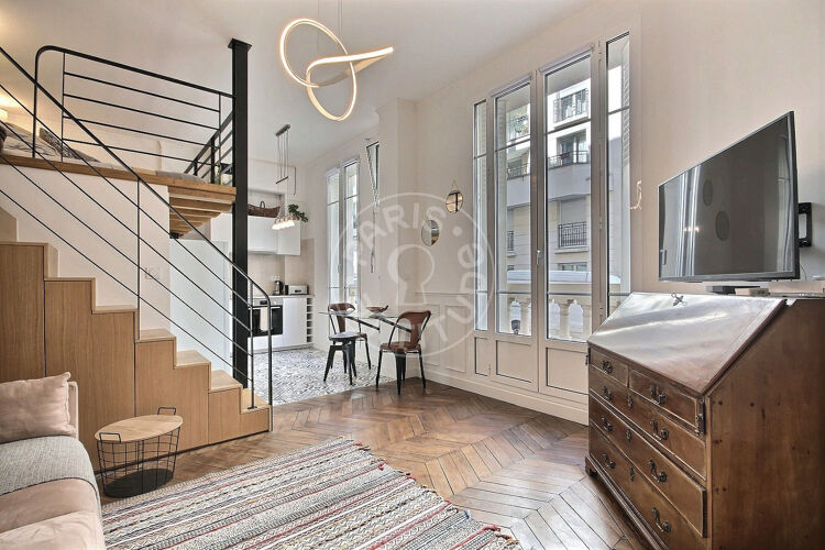 Living room - Furnished studio - Paris 75018 - 14085