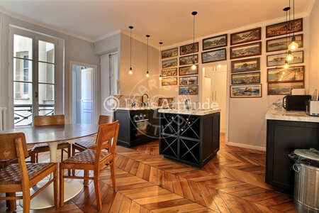 Kitchen Furnished apartment - 87m²  - 2 bedrooms - Moulin Rouge / Pigalle - Paris