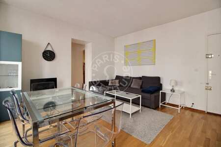 Living room Furnished apartment - 36m²  - 1 bedroom - Tour Eiffel - Paris
